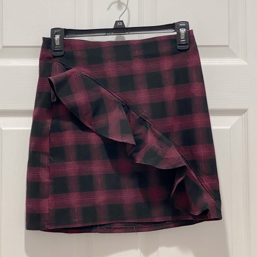 Mossimo Supply Co. plaid ruffle skirt.